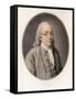 Benjamin Franklin. Portrait (Engraving)-Louis Michel van (after) Loo-Framed Stretched Canvas