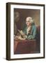 Benjamin Franklin Reading-null-Framed Art Print