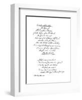 Benjamin Franklin's Epitaph, Written by Himself, 1728-Benjamin Franklin-Framed Giclee Print