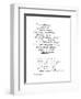 Benjamin Franklin's Epitaph, Written by Himself, 1728-Benjamin Franklin-Framed Giclee Print