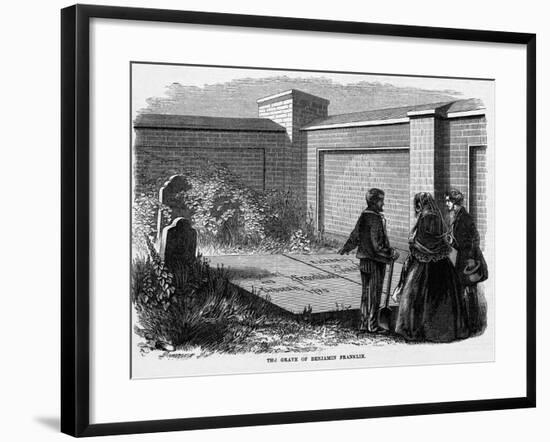 Benjamin Franklin's Grave-null-Framed Giclee Print