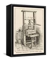 Benjamin Franklin's Printing Press-null-Framed Stretched Canvas