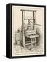 Benjamin Franklin's Printing Press-null-Framed Stretched Canvas