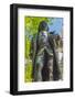 Benjamin Franklin Statue, Boston, Massachusetts. Front of the Boston Latin School founded 1635.-William Perry-Framed Photographic Print