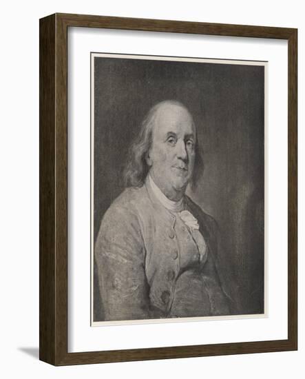 Benjamin Franklin the American Statesman Scientist and Philosopher in Later Life-null-Framed Photographic Print