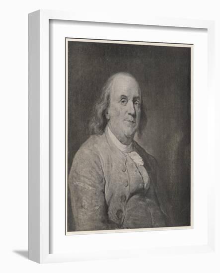 Benjamin Franklin the American Statesman Scientist and Philosopher in Later Life-null-Framed Photographic Print