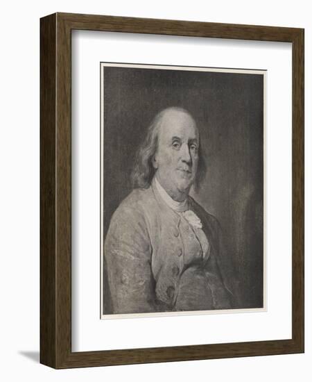 Benjamin Franklin the American Statesman Scientist and Philosopher in Later Life-null-Framed Photographic Print