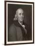 Benjamin Franklin the American Statesman Scientist and Philosopher-J. Thomson-Framed Art Print