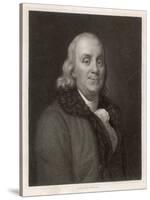 Benjamin Franklin the American Statesman Scientist and Philosopher-J. Thomson-Stretched Canvas