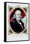 Benjamin Franklin: the Statesman and Philosopher-Currier & Ives-Framed Stretched Canvas