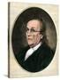 Benjamin Franklin Wearing Eyeglasses-null-Stretched Canvas