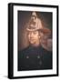 Benjamin Franklin Wearing the Uniform of the Union Fire Company Which He Founded in Philadelphia-American-Framed Giclee Print