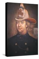 Benjamin Franklin Wearing the Uniform of the Union Fire Company Which He Founded in Philadelphia-American-Stretched Canvas