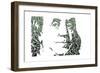 Benjamin Franklin-Cristian Mielu-Framed Art Print