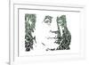 Benjamin Franklin-Cristian Mielu-Framed Art Print