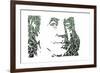 Benjamin Franklin-Cristian Mielu-Framed Premium Giclee Print