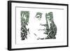 Benjamin Franklin-Cristian Mielu-Framed Art Print