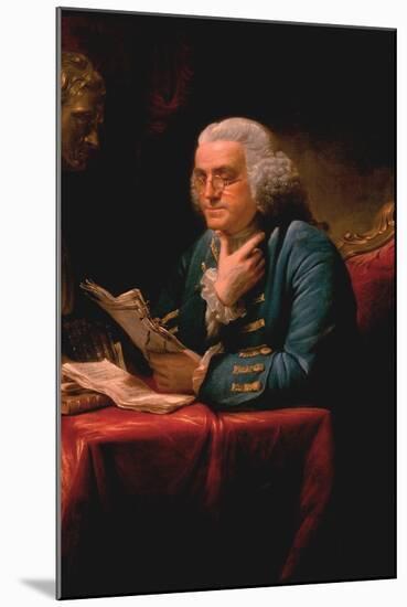 Benjamin Franklin-David Martin-Mounted Art Print
