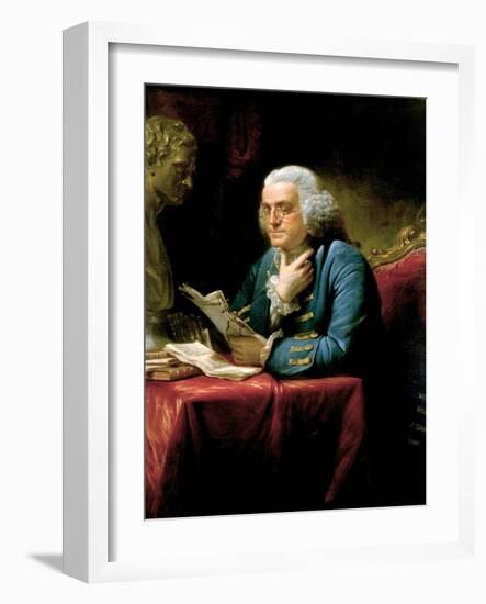 Benjamin Franklin-David Martin-Framed Giclee Print