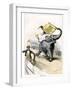 Benjamin Harrison as a Republican Elephant Breaking Away with the Nomination, 1888-null-Framed Giclee Print