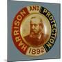 Benjamin Harrison Campaign Button-David J. Frent-Mounted Photographic Print