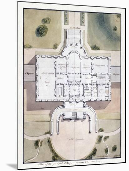 Benjamin Henry Latrobe's Proposed Plan for the Renovation of the Main Level of the White House-null-Mounted Giclee Print