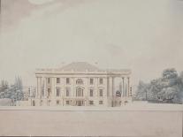 United States Capitol from Pennsylvania Avenue, circa 1814-Benjamin Henry Latrobe-Framed Giclee Print