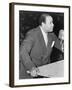 Benjamin J Davis Speaking at the Negro Freedom Rally, Madison Square Garden, New York City-null-Framed Photo