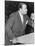 Benjamin J Davis Speaking at the Negro Freedom Rally, Madison Square Garden, New York City-null-Mounted Photo