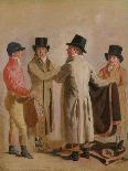 Three Worthies of the Turf at Newmarket, C.1804: John Hilton, Judge of the Canvas)-Benjamin Marshall-Giclee Print