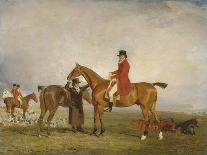 Mr Thornhills Sailor, A Chestnut Racehorse with a Groom and Trainer, 1817-Benjamin Marshall-Stretched Canvas