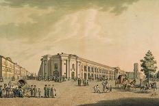 View of the Russian Shops on the Nevsky Prospekt, with the House of the Duma, St. Petersburg, 1802-Benjamin Patersson-Framed Giclee Print