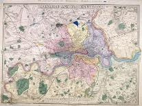 General Map of London, 1847-Benjamin Rees Davies-Giclee Print
