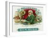 Benjamin Rush Brand Cigar Box Label, Founder of Dickinson College-Lantern Press-Framed Art Print