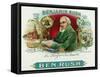 Benjamin Rush Brand Cigar Box Label, Founder of Dickinson College-Lantern Press-Framed Stretched Canvas