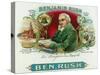 Benjamin Rush Brand Cigar Box Label, Founder of Dickinson College-Lantern Press-Stretched Canvas