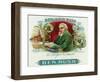 Benjamin Rush Brand Cigar Box Label, Founder of Dickinson College-Lantern Press-Framed Art Print