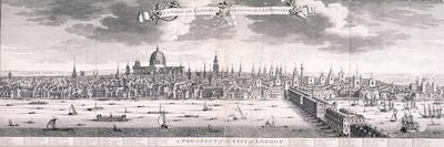 Panoramic View of London, 1710-Benjamin Smith-Framed Giclee Print