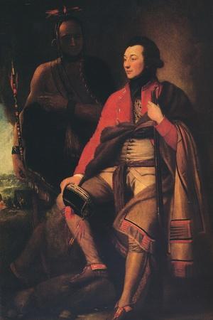 'Colonel Guy Johnson and Karonghyontye (Captain David Hill)', 1776