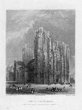 North-East View of St Paul's Cathedral, City of London, 1835-Benjamin Winkles-Framed Giclee Print