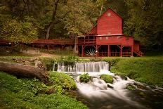 Red Gristmill-benjaminjk-Stretched Canvas