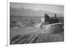 Benji Iguchi Driving Tractor in Field-Ansel Adams-Framed Art Print