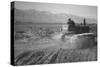 Benji Iguchi Driving Tractor in Field-Ansel Adams-Stretched Canvas