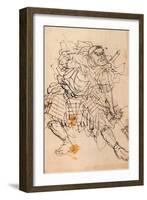 Benkei Holding a Halberd-Kuniyoshi Utagawa-Framed Giclee Print