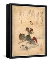Benkeigani to Tsubaki-Katsushika II Taito-Framed Stretched Canvas