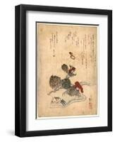 Benkeigani to Tsubaki-Katsushika II Taito-Framed Giclee Print