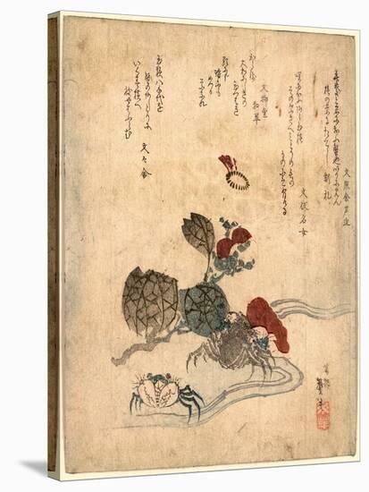 Benkeigani to Tsubaki-Katsushika II Taito-Stretched Canvas