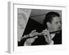 Benn Clatworthy Playing the Flute at the Fairway, Welwyn Garden City, Hertfordshire, 2002-Denis Williams-Framed Photographic Print
