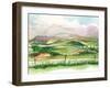 Bennachie Rain II-Laura Marr-Framed Art Print