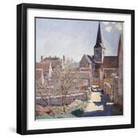 Bennecourt, 1885-Claude Monet-Framed Giclee Print